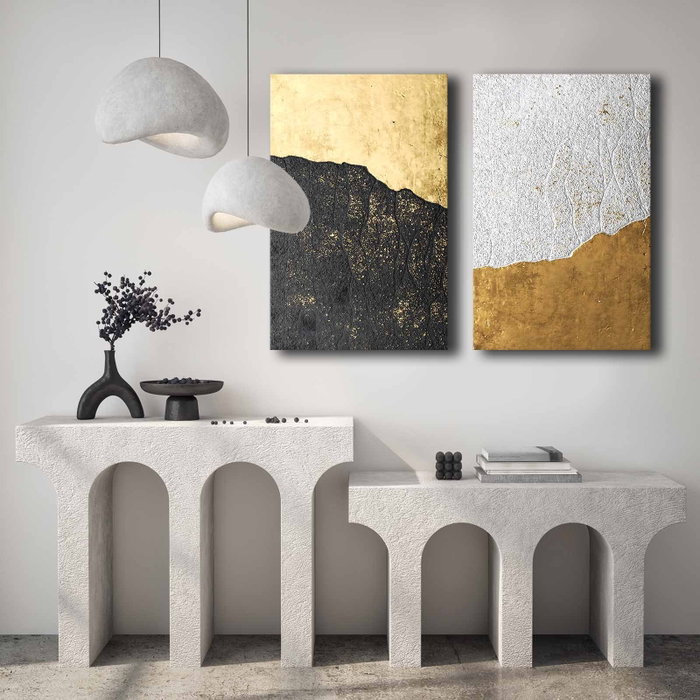 Wallity Conjunto de Lienzos Decorativos Multicolor (2 Piezas) 45 x 70 cm Wallity Conjunto de Lienzos Decorativos Multicolor (2 Piezas) 45 x 70 cm